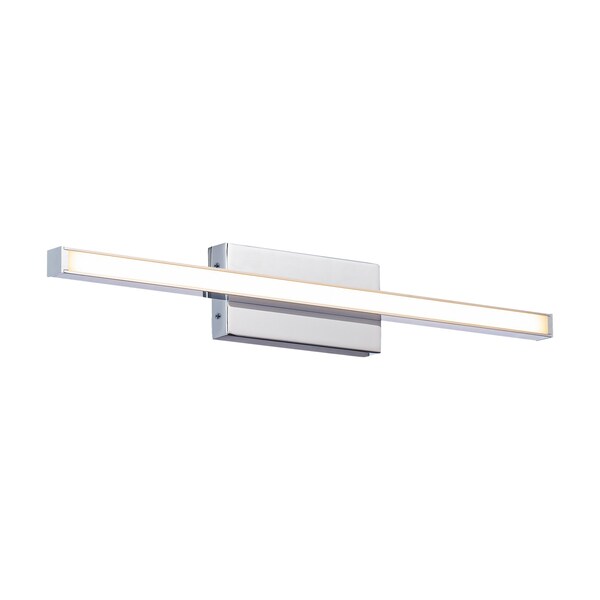 Dweled Parallax 18in LED Wall Sconce 3-CCT 2700K-3000K-3500K Set to 3000K in Chrome WS-73118 - main